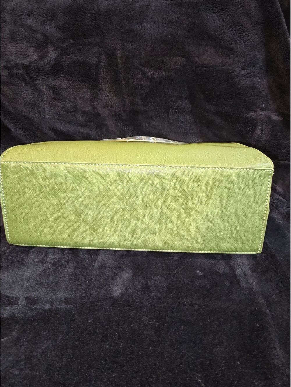 136. NWT Trina Turk Double Handle Tote (olive Green) - Picture 5 of 6